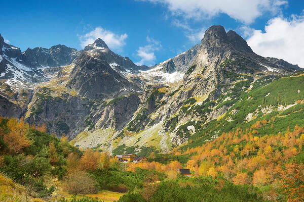 Landscape Poster featuring the photograph Autumn In Kiezmarska Valley, Tatra #3 by Jan Wlodarczyk
