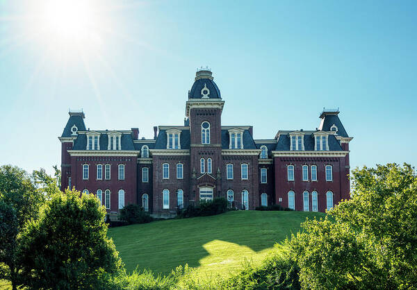 Monongalia County Poster featuring the photograph Woodburn Hall at West Virginia University in Morgantown WV #3 by Steven Heap