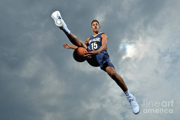 Frank Jackson Poster featuring the photograph 2017 Nba Rookie Photo Shoot #38 by Jesse D. Garrabrant