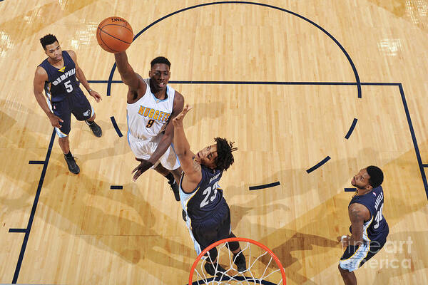 Johnny O'bryant Iii Poster featuring the photograph Memphis Grizzlies V Denver Nuggets #4 by Garrett Ellwood