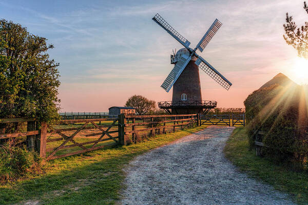 Wilton Poster featuring the photograph Wilton Windmill - England #4 by Joana Kruse