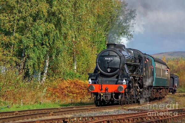 Steam Poster featuring the photograph 44871 Autumn Steam by David Birchall