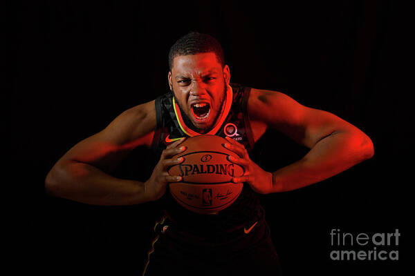 Omari Spellman Poster featuring the photograph 2018 Nba Rookie Photo Shoot #6 by Brian Babineau