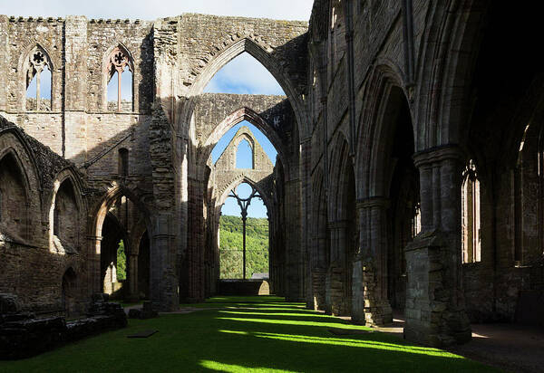 Spirituality Poster featuring the photograph Tintern Abbey, Wales, United Kingdom #6 by Ken Welsh
