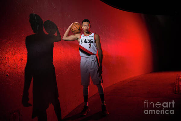 Wade Baldwin Iv Poster featuring the photograph 2018-2019 Portland Trail Blazers Media #7 by Sam Forencich