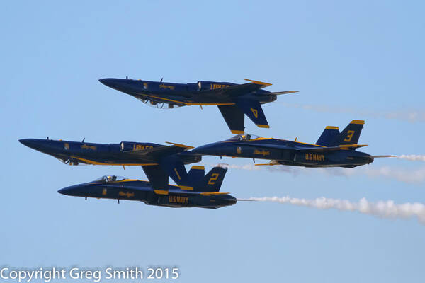 Blue Angels Nas Oceana Poster featuring the photograph Blue Angels NAS Oceana #7 by Greg Smith