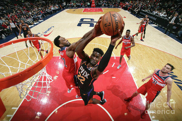 Deandre Ayton Poster featuring the photograph Phoenix Suns V Washington Wizards #7 by Ned Dishman
