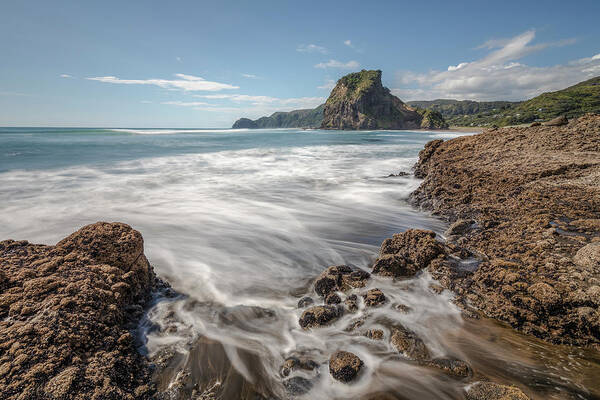 Piha Beach Poster featuring the photograph Piha Beach - New Zealand #7 by Joana Kruse