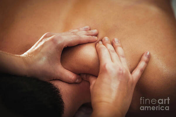 Therapy Poster featuring the photograph Massage Therapy #8 by Microgen Images/science Photo Library