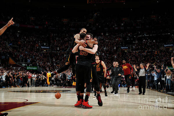 Lebron James Poster featuring the photograph Toronto Raptors V Cleveland Cavaliers - #9 by Jeff Haynes