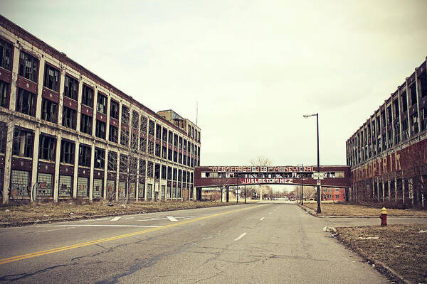 Detroit Poster featuring the photograph Abandoned Detroit Packard Plant by Hillaryfox