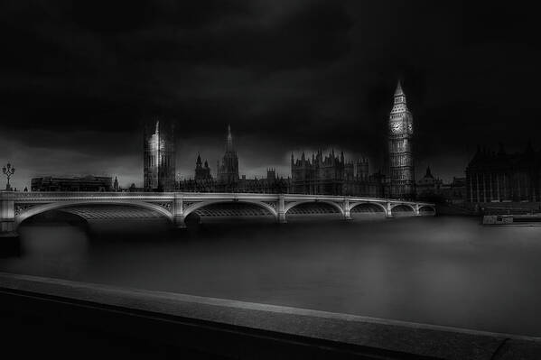 London Poster featuring the photograph About London by Olavo Azevedo