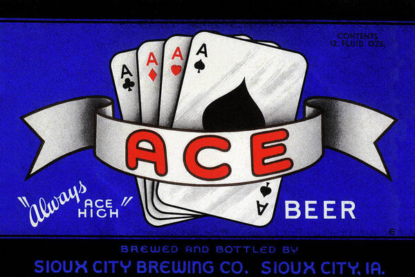 Ace Beer Poster featuring the painting Ace Beer by Unknown