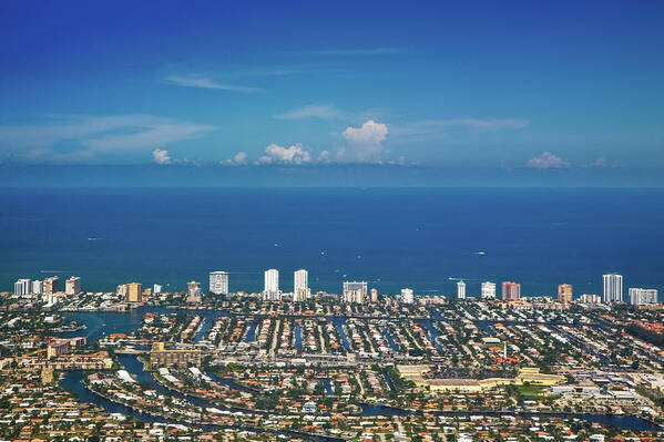 Tranquility Poster featuring the photograph Aerial View Broward County by By Michael A. Pancier