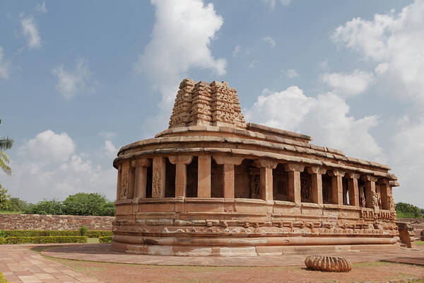 Aihole Poster featuring the photograph Aihole,Durga Temple by Maria Heyens