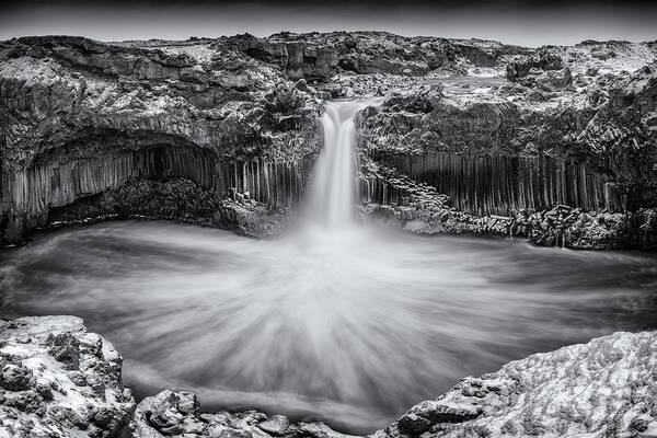 Waterfall Poster featuring the photograph Aldeyjarfoss by Sunny072080