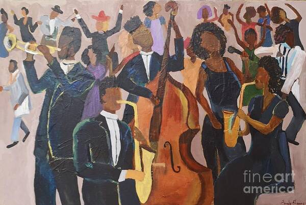 All That Jazz Poster featuring the painting All That Jazz by Jennylynd James