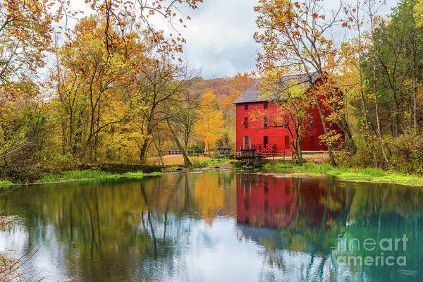 Ozarks Poster featuring the photograph Alley Mill And Spring by Jennifer White