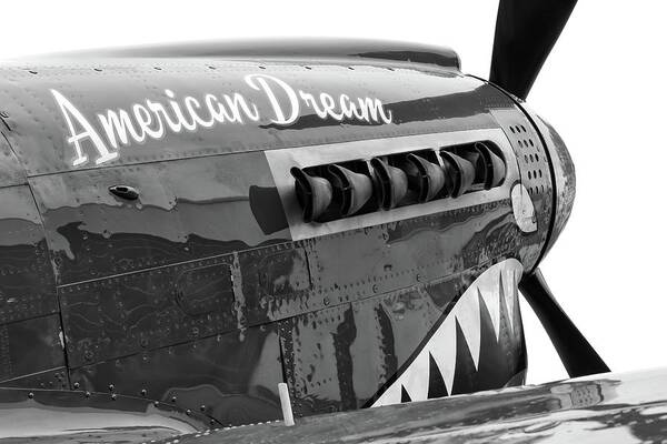 P40 Poster featuring the photograph American Dream in Black and White by Chris Buff