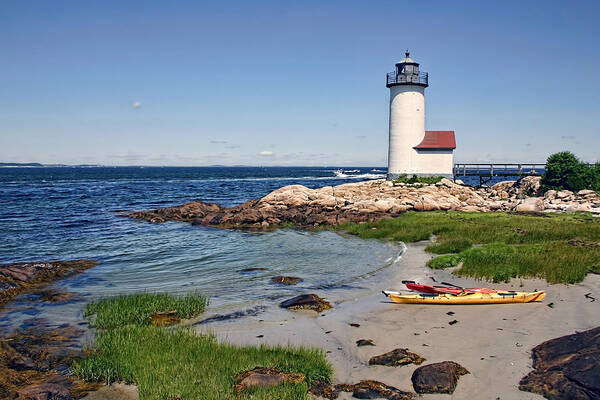 Tranquility Poster featuring the photograph Annisquam Lighthouse, Gloucester by Jeremy D'entremont, Www.lighthouse.cc