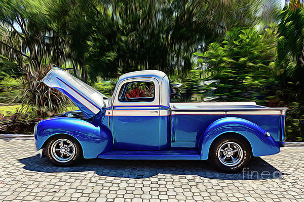 Pickup Poster featuring the photograph Antique Ford Pickup Truck by Carlos Diaz