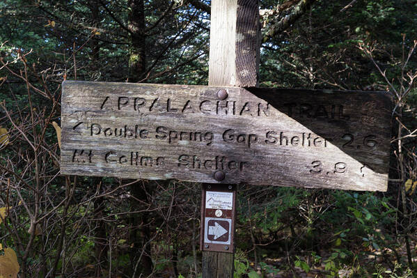 Appalachian Trail Poster featuring the photograph Appalachian Sign by Joe Leone