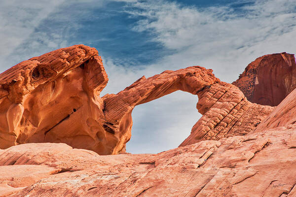 Valley Of Fire State Park Poster featuring the photograph Arch Rock by Jurgen Lorenzen