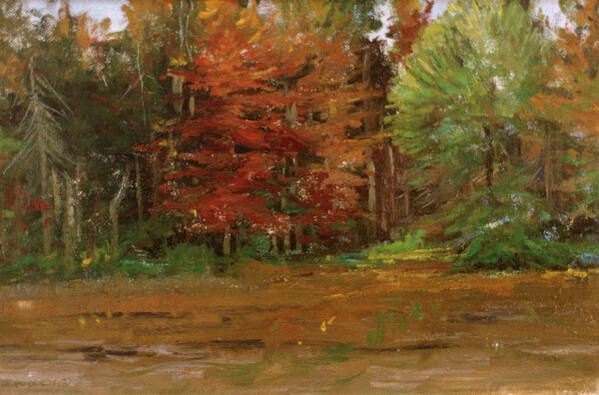 Leaves Changing Colors For Fall.
Autumn Poster featuring the painting Autumn by Michael Budden