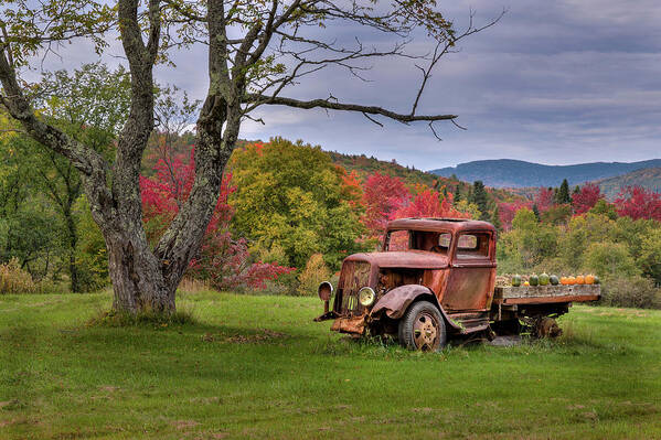 Truck Poster featuring the photograph Autumn Relic by Bill Wakeley