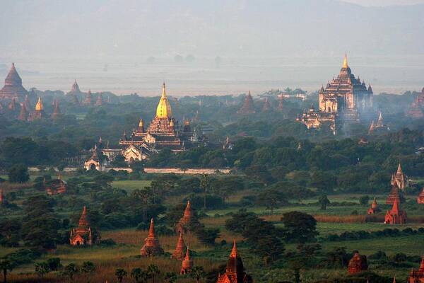 Pagoda Poster featuring the photograph Bagan by Joe & Clair Carnegie / Libyan Soup