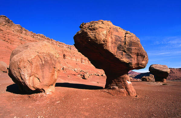 Aging Process Poster featuring the photograph Balanced Rock In Glen Canyon National by Lonely Planet