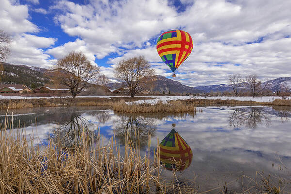 Balloon Rally Poster featuring the photograph Ballooning by Jen Manganello