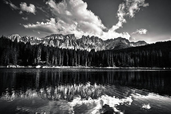 Scenics Poster featuring the photograph Beautiful Alpine Lake Reflection by Moreiso