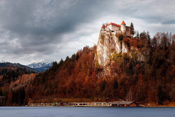 Lake Bled Poster featuring the photograph Bled Castle by Iryna Goodall