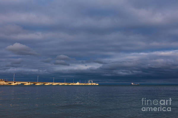 Photography Poster featuring the photograph Blue Sunset by Alma Danison