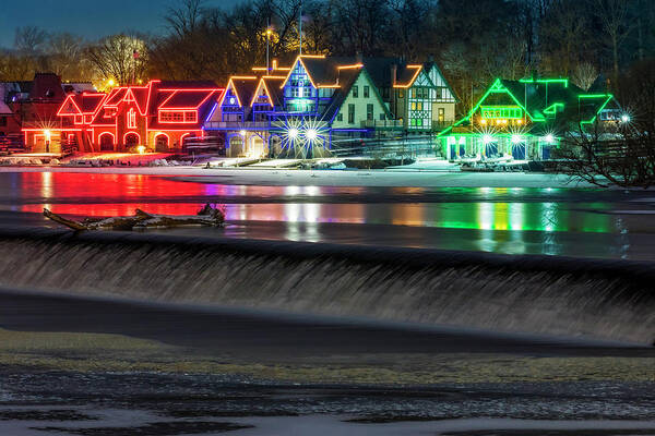 Boat House Row Poster featuring the photograph Boathouse Row PA by Susan Candelario