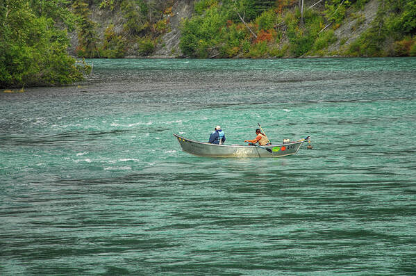 Kenai Poster featuring the photograph Boating Along the Kenai River by Dyle Warren