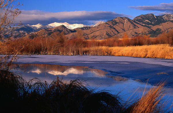 Snow Poster featuring the photograph Bridger Mountains Near Bozeman by Lonely Planet