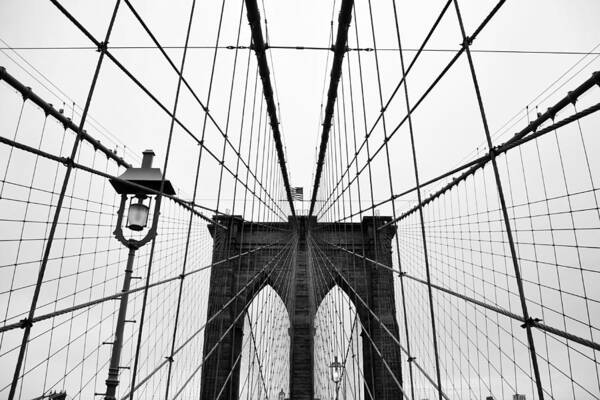 Tranquility Poster featuring the photograph Brooklyn Bridge by Thank You For Choosing My Work.