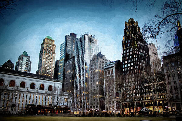 Bryant Park Poster featuring the photograph Bryant Park NYC by Alison Frank