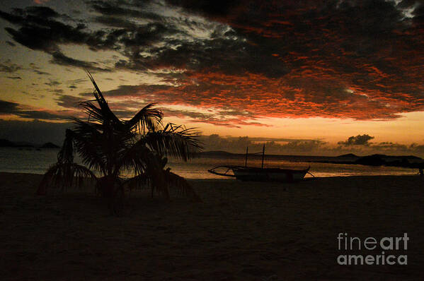 Beach Poster featuring the photograph Calaguas at sunset by Yavor Mihaylov