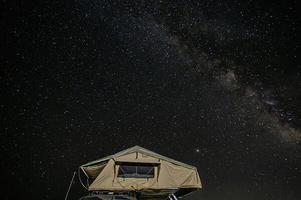 Milky Way Poster featuring the photograph Camping under the Milky Way by Julieta Belmont