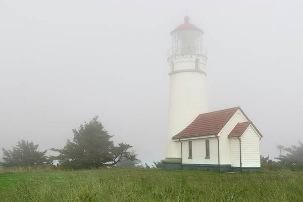 Clouds Poster featuring the photograph Cape Blanco Lighthouse, Oregon by Scott Slone