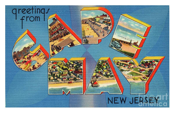 Cape Poster featuring the photograph Cape May Greetings - version 2 by Mark Miller