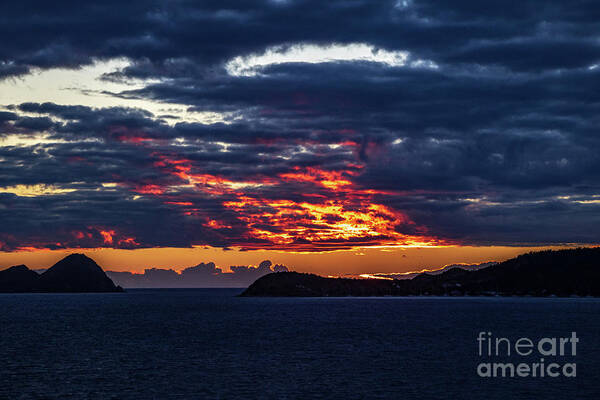 Caribbean Poster featuring the photograph Caribbean Sunrise I by Thomas Marchessault