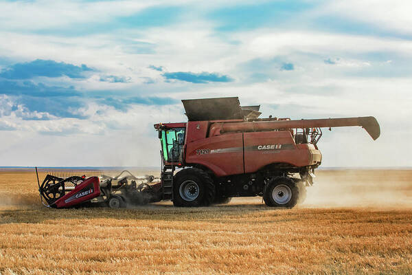 Simpson Poster featuring the photograph Case IH Side View by Todd Klassy