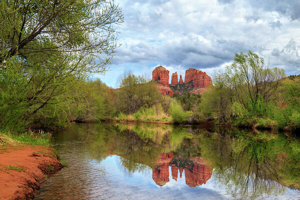 Cathedral Rock Poster featuring the photograph Cathedral Rock Reflection by James Eddy