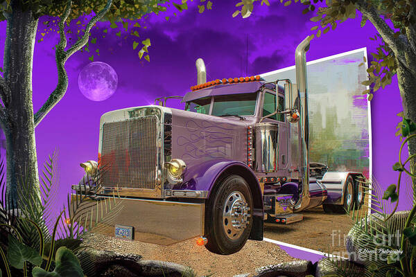 Big Rigs Poster featuring the photograph Catr9303a-19 by Randy Harris