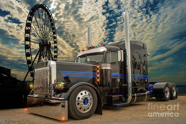 Big Rigs Poster featuring the photograph Catr9555-19 by Randy Harris