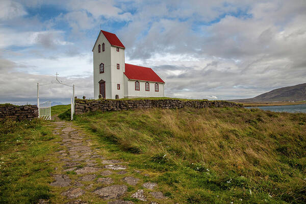 Church Poster featuring the photograph Chapel of Iceland by David Letts
